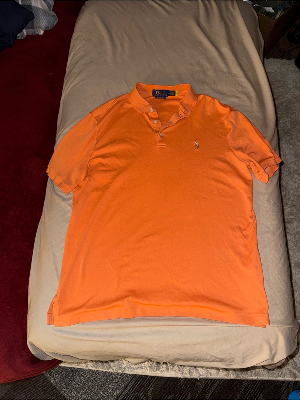 Polo by Ralph Lauren Men’s Bright Orange Polo Shirt